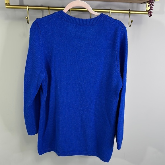 Blue Gingerbread boys Women’s Sweater - Picture 4 of 4